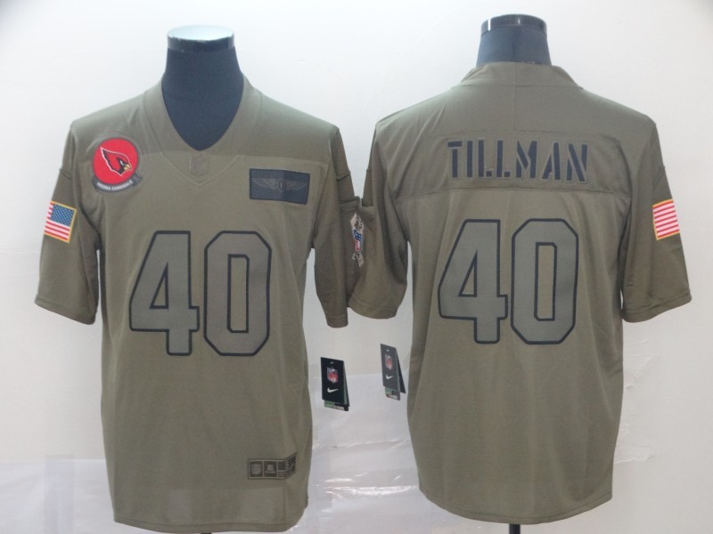 Men's Arizona Cardinals Pat Tillman #40 Brown Jersey